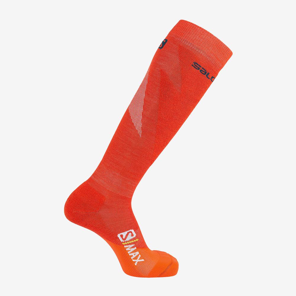 SALOMON S MAX M Philippines - Men's Socks - Red | 304687-BDL